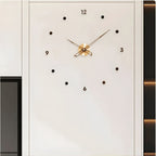 Wall Clock Minimalist 3D Design Silent Quartz Customizable Layout