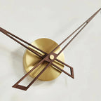 Wall Clock Minimalist 3D Design Silent Quartz Customizable Layout