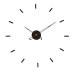 Wall Clock Minimalist 3D Design Silent Quartz Customizable Layout