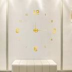 Wall Clock Minimalist 3D Detached Numbers 60-100cm