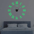 Wall Clock Minimalist 3D Detached Numbers 60-100cm
