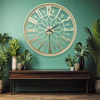 Wall Clock Minimalist Iron Frame 40cm