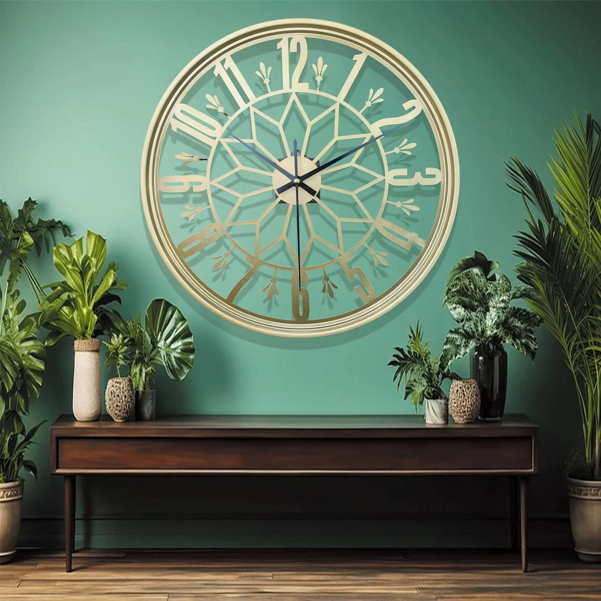 Wall Clock Minimalist Iron Frame 40cm