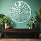 Wall Clock Minimalist Iron Frame 40cm