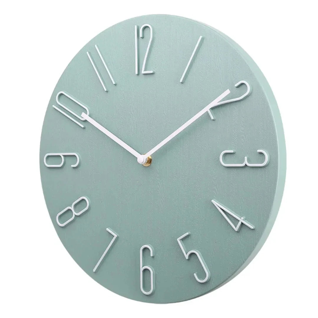 Wall Clock Minimalist Silent Quartz 30cm