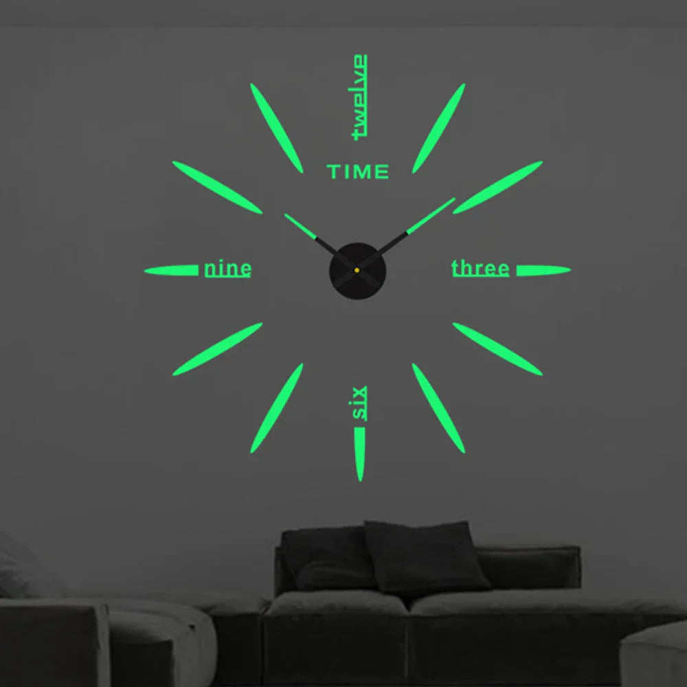 Wall Clock Mirror-Finish Acrylic Quartz