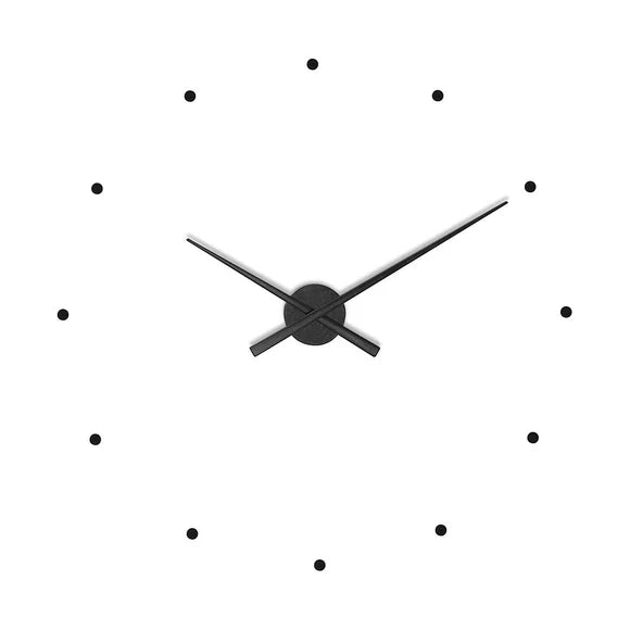 Wall Clock Modern Metal Frame Quartz Movement