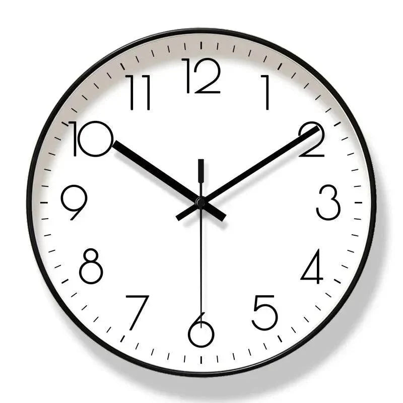 Wall Clock Modern Nordic Quartz Movement & Glass Face