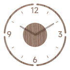 Wall Clock Natural Wood Silent Movement 35 Cm