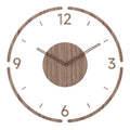 Wall Clock Natural Wood Silent Movement 35 Cm