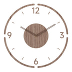 Wall Clock Natural Wood Silent Movement 35 Cm