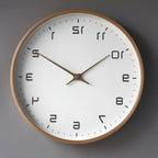 Wall Clock Natural Wood Silent Quartz