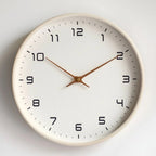 Wall Clock Natural Wood Silent Quartz