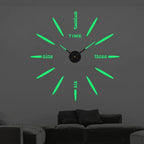 Wall Clock Oversized Mirror Finish Quartz Movement