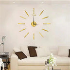 Wall Clock Oversized Mirror Finish Quartz Movement