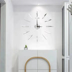 Wall Clock Oversized Mirror Finish Quartz Movement