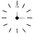 Wall Clock Oversized Mirror Finish Quartz Movement