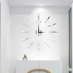 Wall Clock Oversized Mirror Finish Quartz Movement