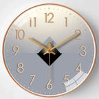 Wall Clock Silent Gold Gradient Battery Powered