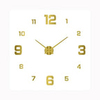 Wall Clock Silent Gold Gradient Battery Powered