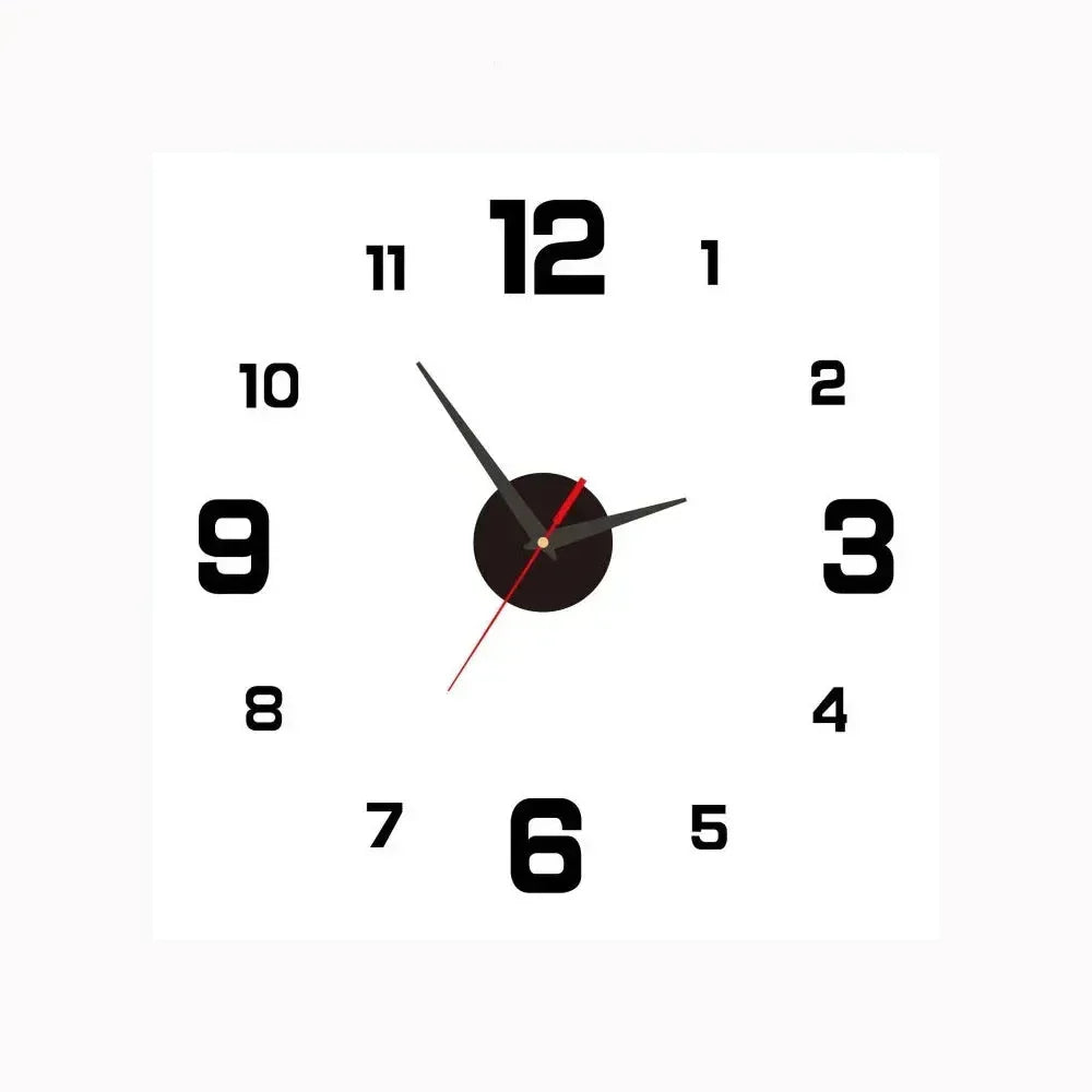 Wall Clock Silent Gold Gradient Battery Powered