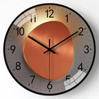 Wall Clock Silent Gold Gradient Battery Powered