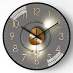 Wall Clock Silent Gold Gradient Battery Powered