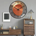 Wall Clock Silent Gold Gradient Battery Powered