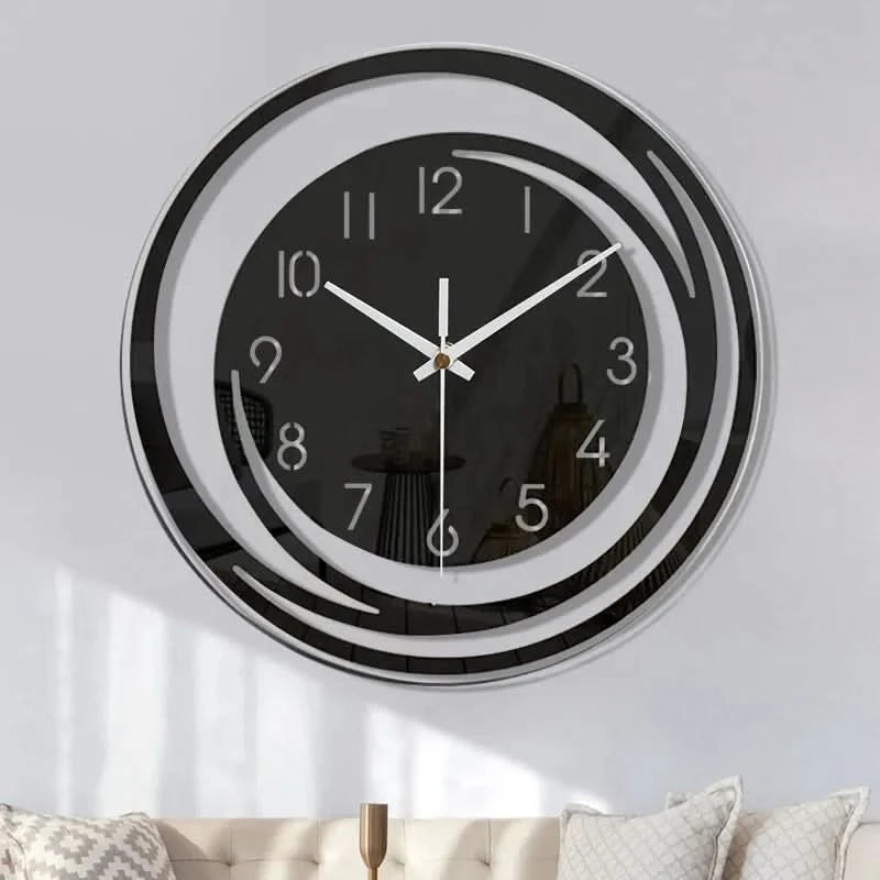 Wall Clock Silent Mechanism Acrylic Geometric 30cm