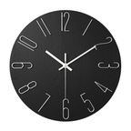 Wall Clock Silent & Minimalist 30 cm Glass Face