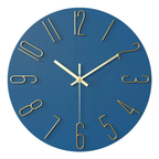 Wall Clock Silent & Minimalist 30 cm Glass Face