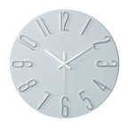 Wall Clock Silent & Minimalist 30 cm Glass Face