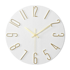 Wall Clock Silent & Minimalist 30 cm Glass Face