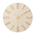 Wall Clock Silent & Minimalist 30 cm Glass Face