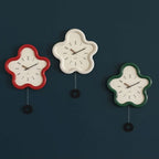 Wall Clock Silent Movement 3D Flower Pendulum