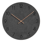 Wall Clock Silent Movement Grey Dial & Copper Hands