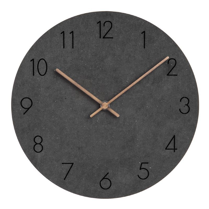 Wall Clock Silent Movement Grey Dial & Copper Hands