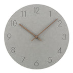 Wall Clock Silent Movement Grey Dial & Copper Hands