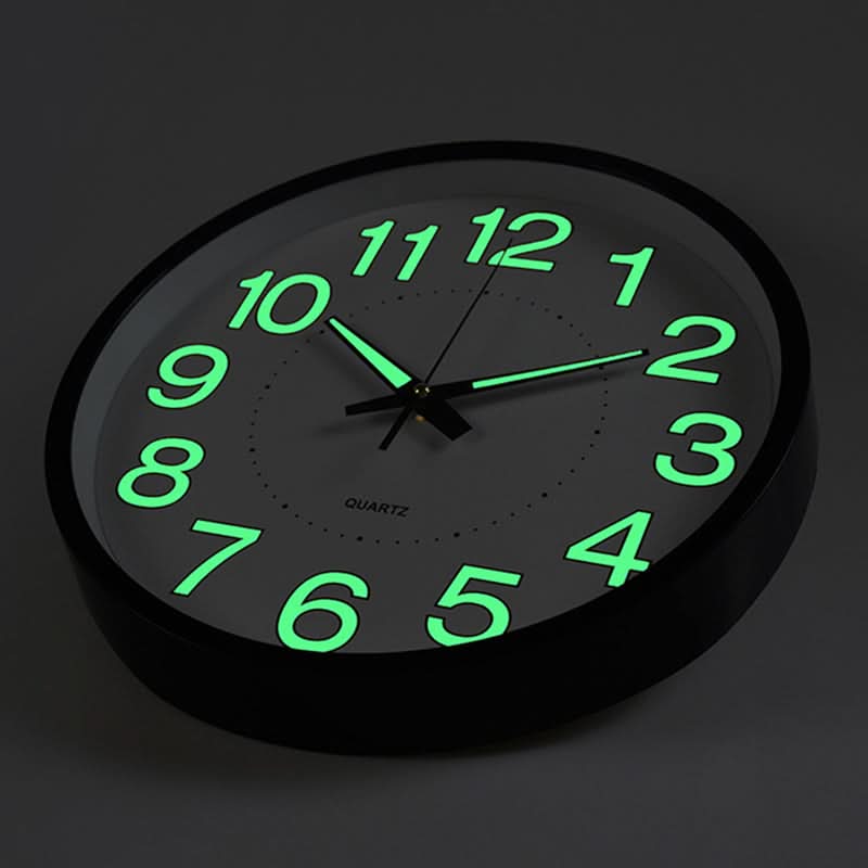 Wall Clock Silent Movement & LED Backlight 12 Inch