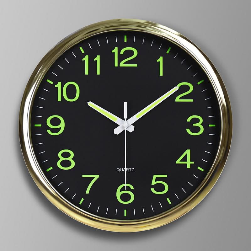 Wall Clock Silent Movement & LED Backlight 12 Inch