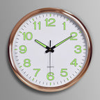 Wall Clock Silent Movement & LED Backlight 12 Inch