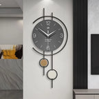 Wall Clock Silent Movement Large Numbers Iron Frame