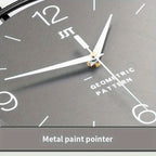Wall Clock Silent Movement Large Numbers Iron Frame