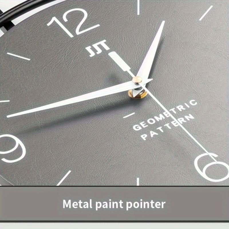 Wall Clock Silent Movement Large Numbers Iron Frame