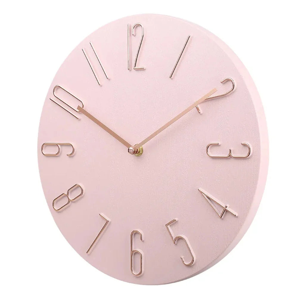 Wall Clock Silent Movement Minimalist 20 cm