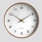 Wall Clock Silent Movement Natural Wood Finish