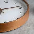Wall Clock Silent Movement Natural Wood Finish