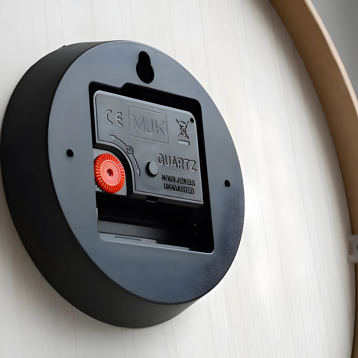 Wall Clock Silent Movement Natural Wood Finish
