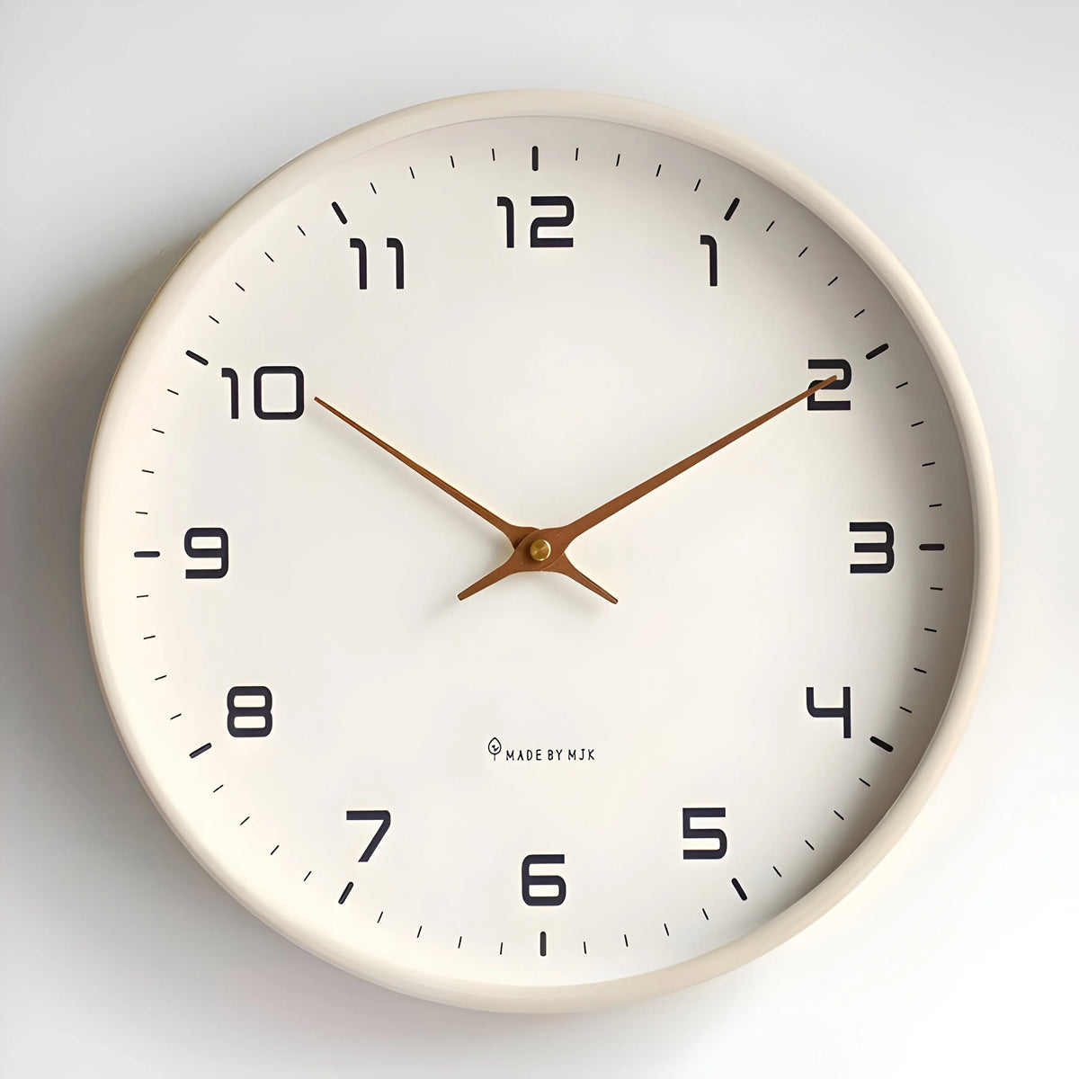 Wall Clock Silent Movement Natural Wood Finish