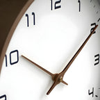 Wall Clock Silent Movement Natural Wood Finish
